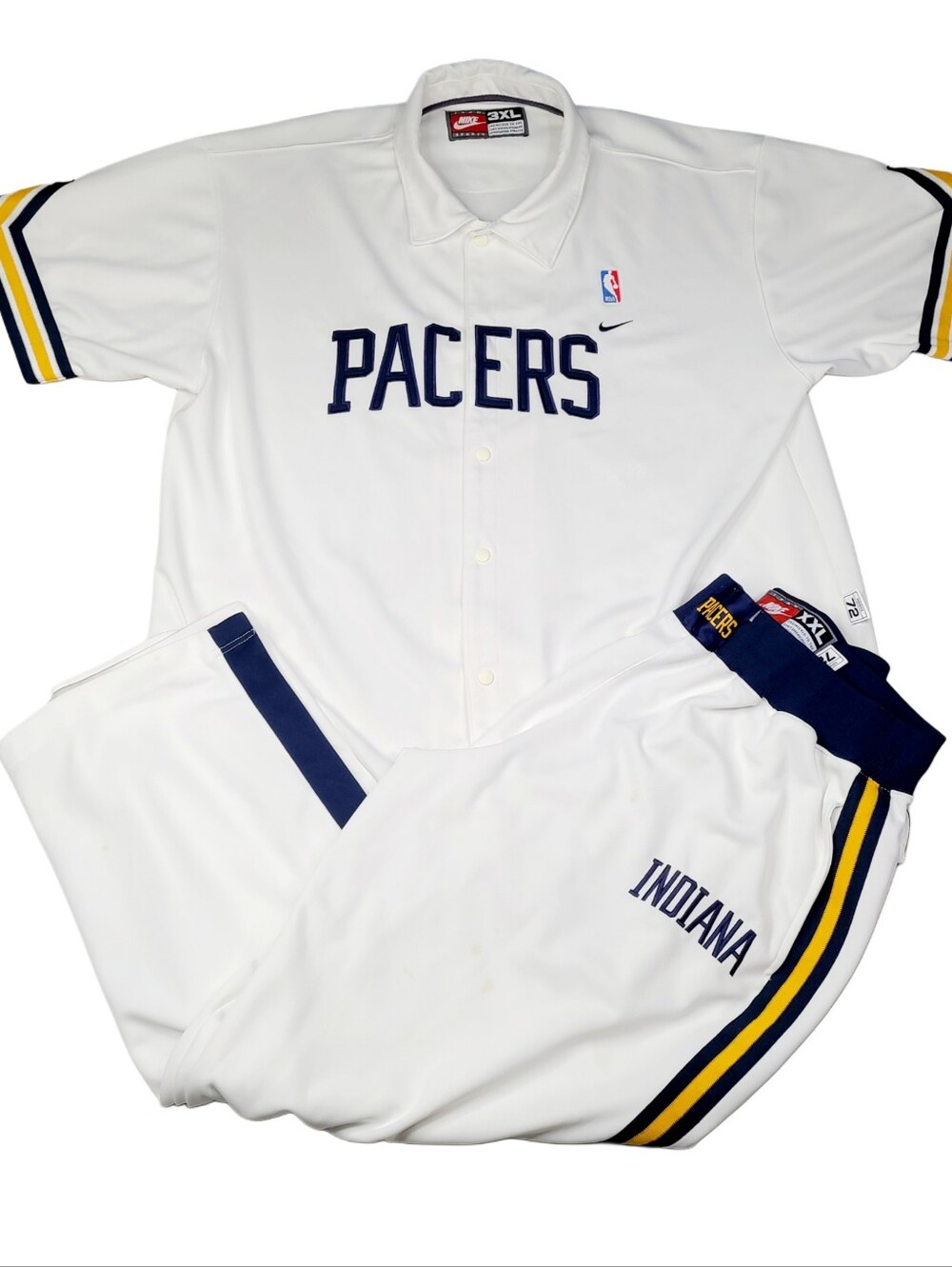 Nike 2004 Indiana Pacers Game Used Warm Up Set 2XL/3XL NBA Basketball